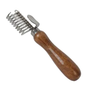 Erice Undercoat Rake For Dogs, Detangling Brush For Haired Pet Dematting, Furminator For Dogs, Pet Grooming Supplies, Ergonomic Detangler For Short-Haired Pets, Long-Haired Pets, Cats, Dogs, Brown
