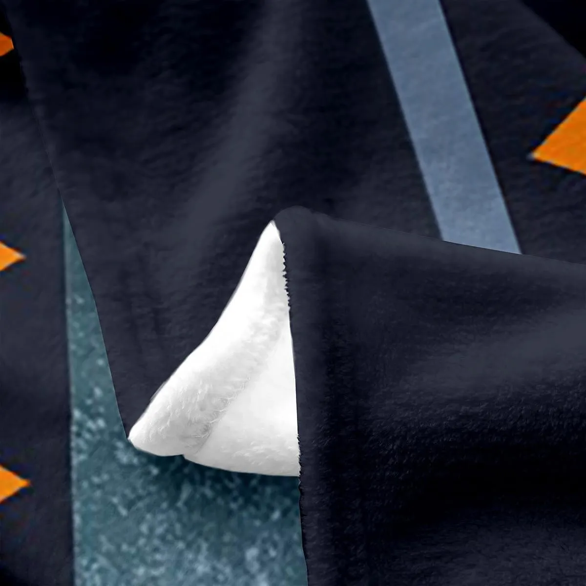 Erosebridal Pumpkin Blanket 40x50,Halloween Striped Geometric Pumpkins Throw Blanket,Golden Fall Autumn Harvest Fleece Blanket,Crow Black Bird Safari Animals Fuzzy Blanket,Black Blue Golden