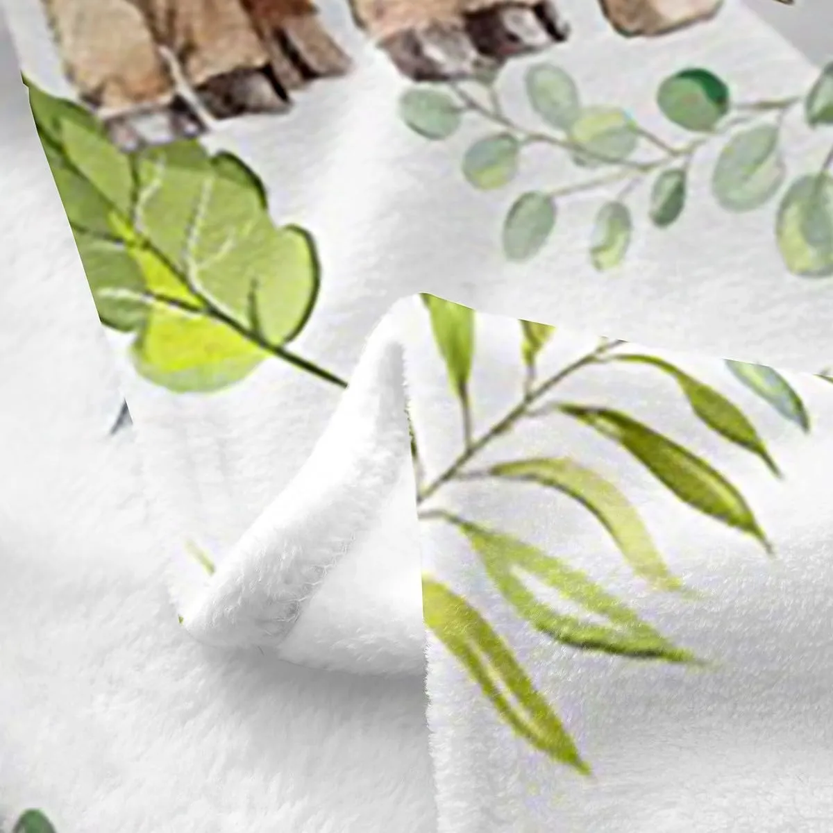 Erosebridal Rustic Cow Bed Blanket Twin 60x80,Retro Cowhide Blanket for Kids Boys Girls,Highland Cow Mother Kid Flannel Blanket,Farmhouse Rose Flower Leaf Fuzzy Blanket Sofa Bed Couch Decor