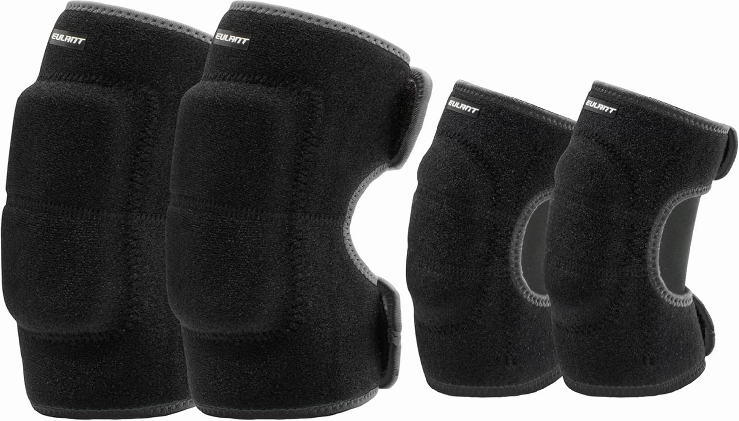 Eulant Adjustable Soft Elbow and Knee Pads for Kids, Child Protective Pad Sets for Bicycle, Roller Skating, Basketball, Football, Volleyball, Dancing, Kneeling