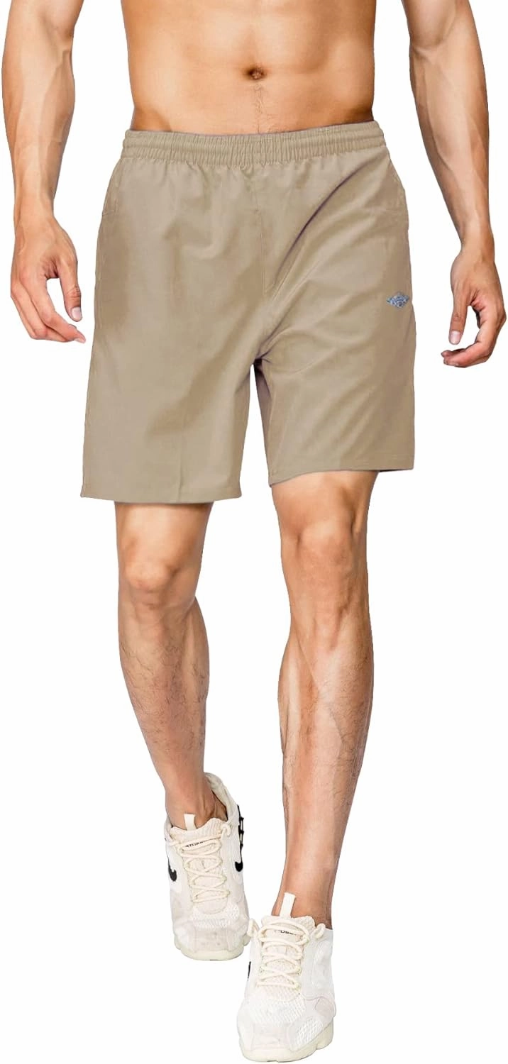 EXEKE Men's Athletic Shorts Quick Dry Running Shorts Lightweight Gym Workout Shorts with Pockets