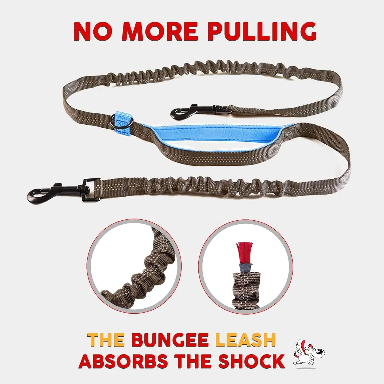 Exquisite Hands-Free Leash for Two Large Dogs – Perfect for Active Pet Owners – Comfortable, Durable & Ideal for Running, Walking, Hiking – Premium Dual Waist Lead with Bungee – Must-Have Dog Gear