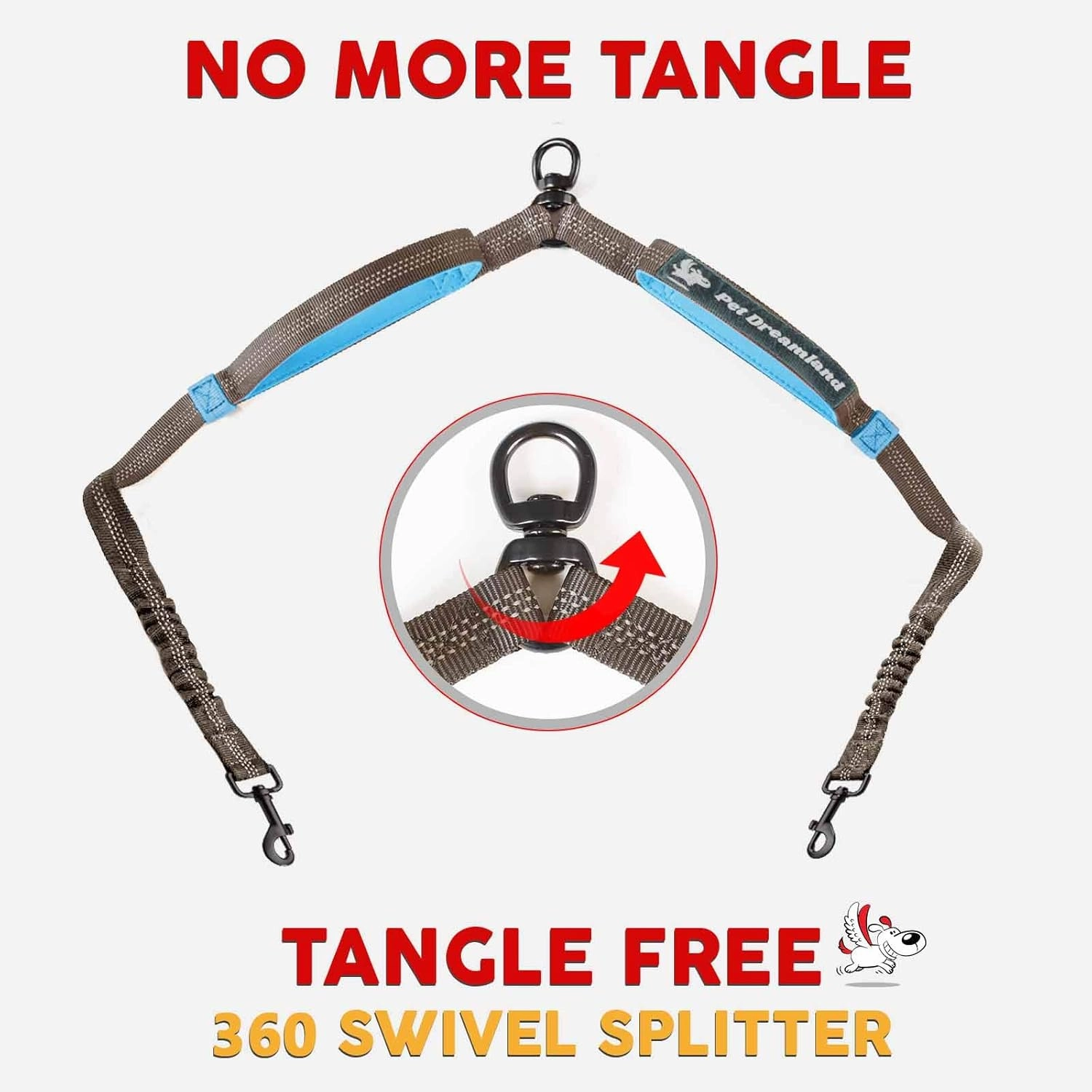 Exquisite Hands-Free Leash for Two Large Dogs – Perfect for Active Pet Owners – Comfortable, Durable & Ideal for Running, Walking, Hiking – Premium Dual Waist Lead with Bungee – Must-Have Dog Gear