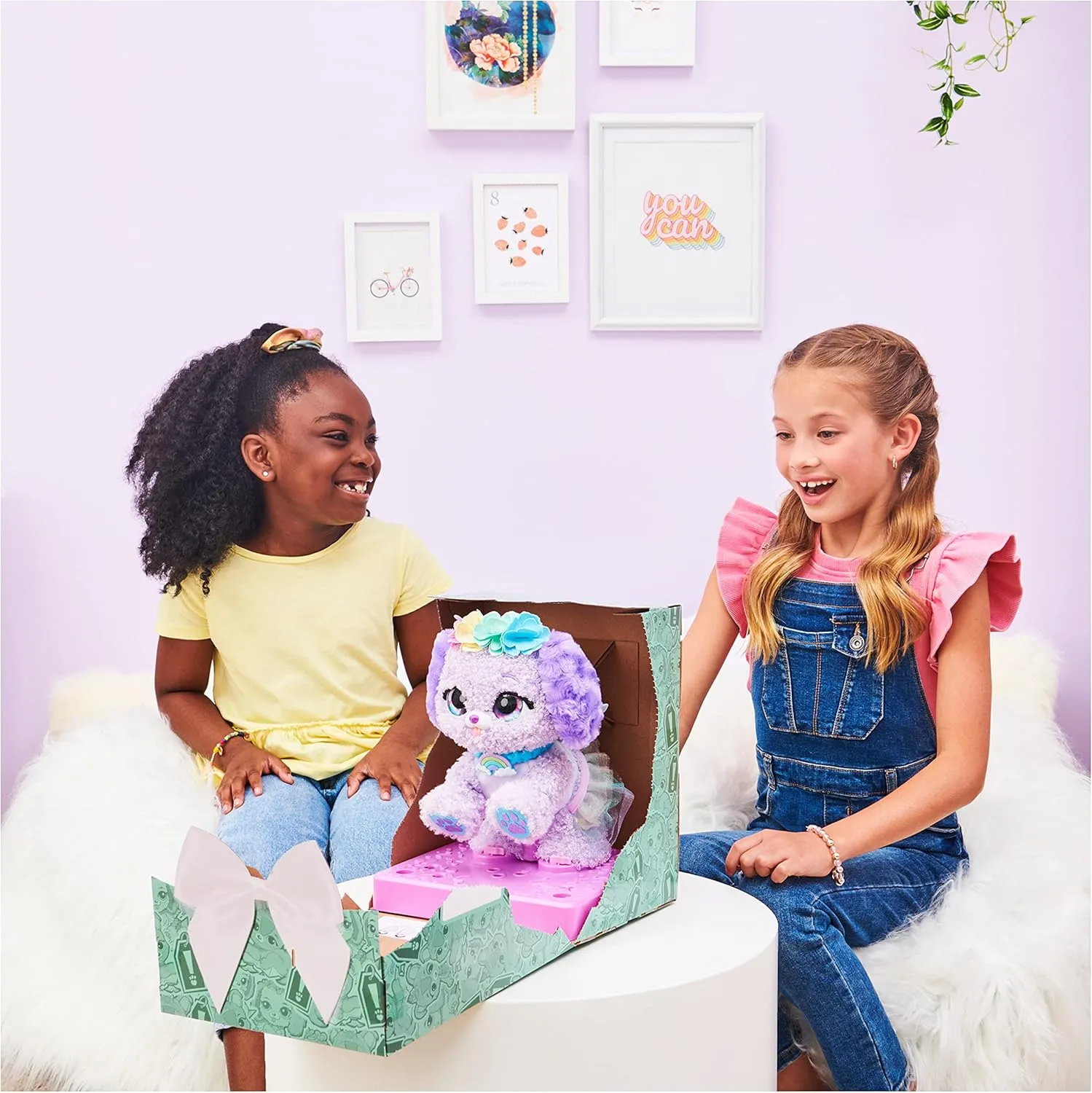 Fairy Puppy Interactive Surprise Plush Toy Pet with Over 100 Sounds & Actions (Style May Vary), Girls Gifts, Kids Toys for Girls