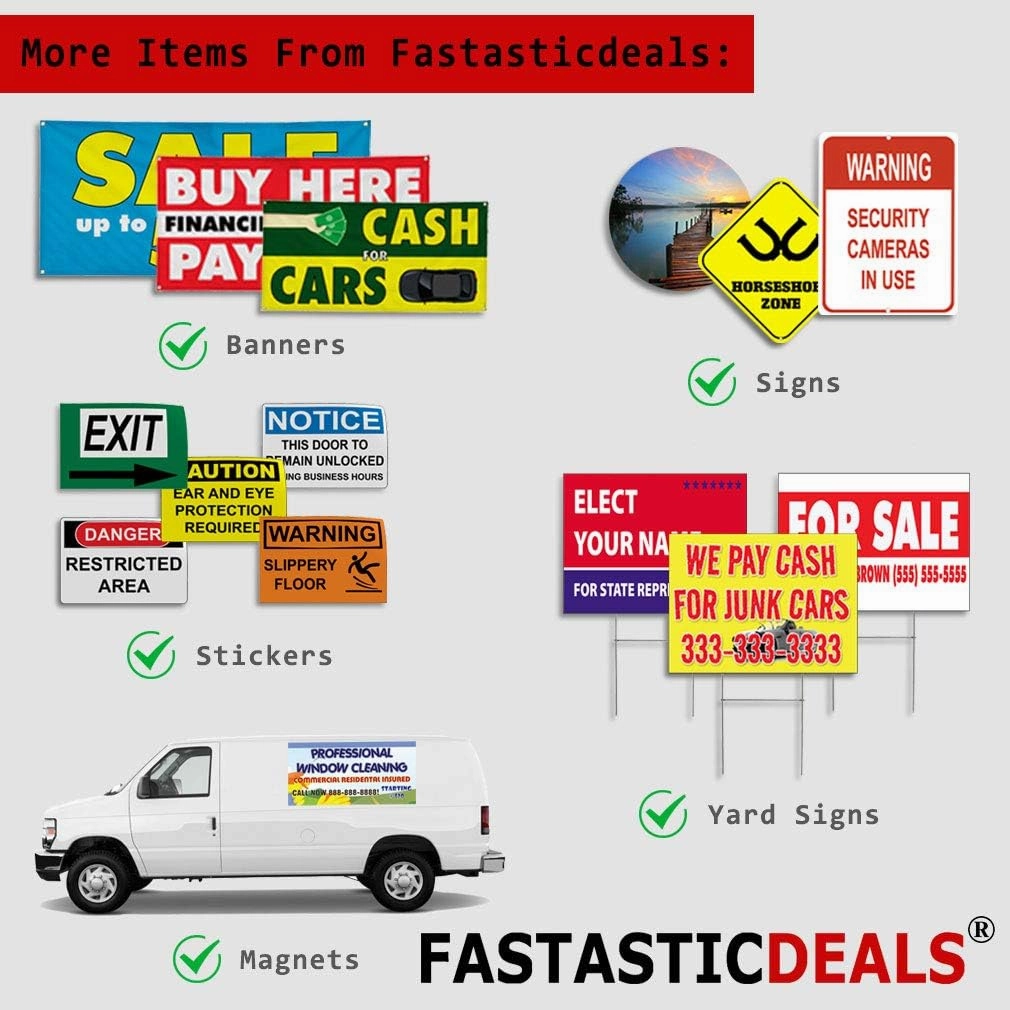 Fastasticdeals Weatherproof Yard Sign Pet Boarding A Outdoor Advertising Printing Lawn Garden Grooming 18x12 Inches 2 Sides Print