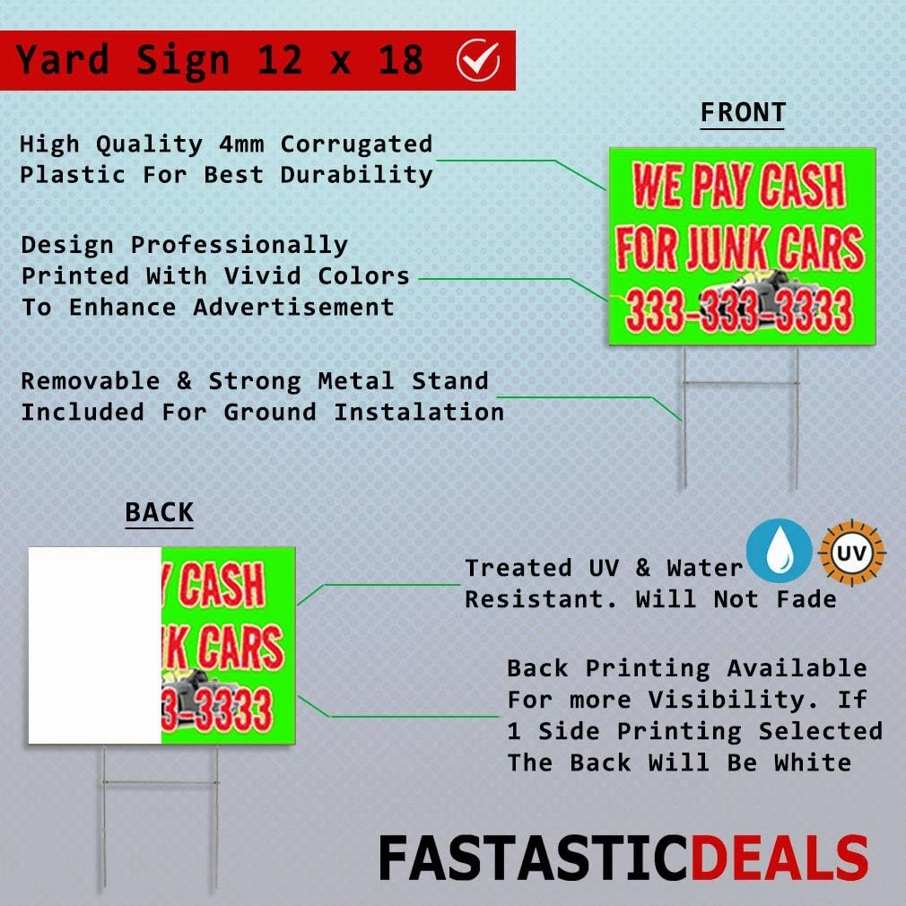 Fastasticdeals Weatherproof Yard Sign Pet Boarding A Outdoor Advertising Printing Lawn Garden Grooming 18x12 Inches 2 Sides Print