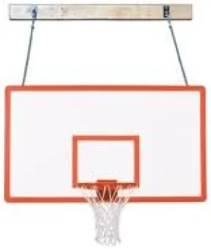 First Team SuperMount46 Performance Steel-Fiberglass Wall Mounted Basketball System44; Scarlet