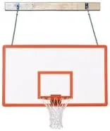 First Team SuperMount46 Performance Steel-Fiberglass Wall Mounted Basketball System44; Scarlet