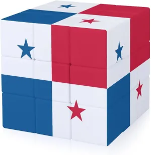 Flag of Panama Funny 3x3x3 Cube Smooth Lightweight Puzzle for Adult Graphic Printing Travel