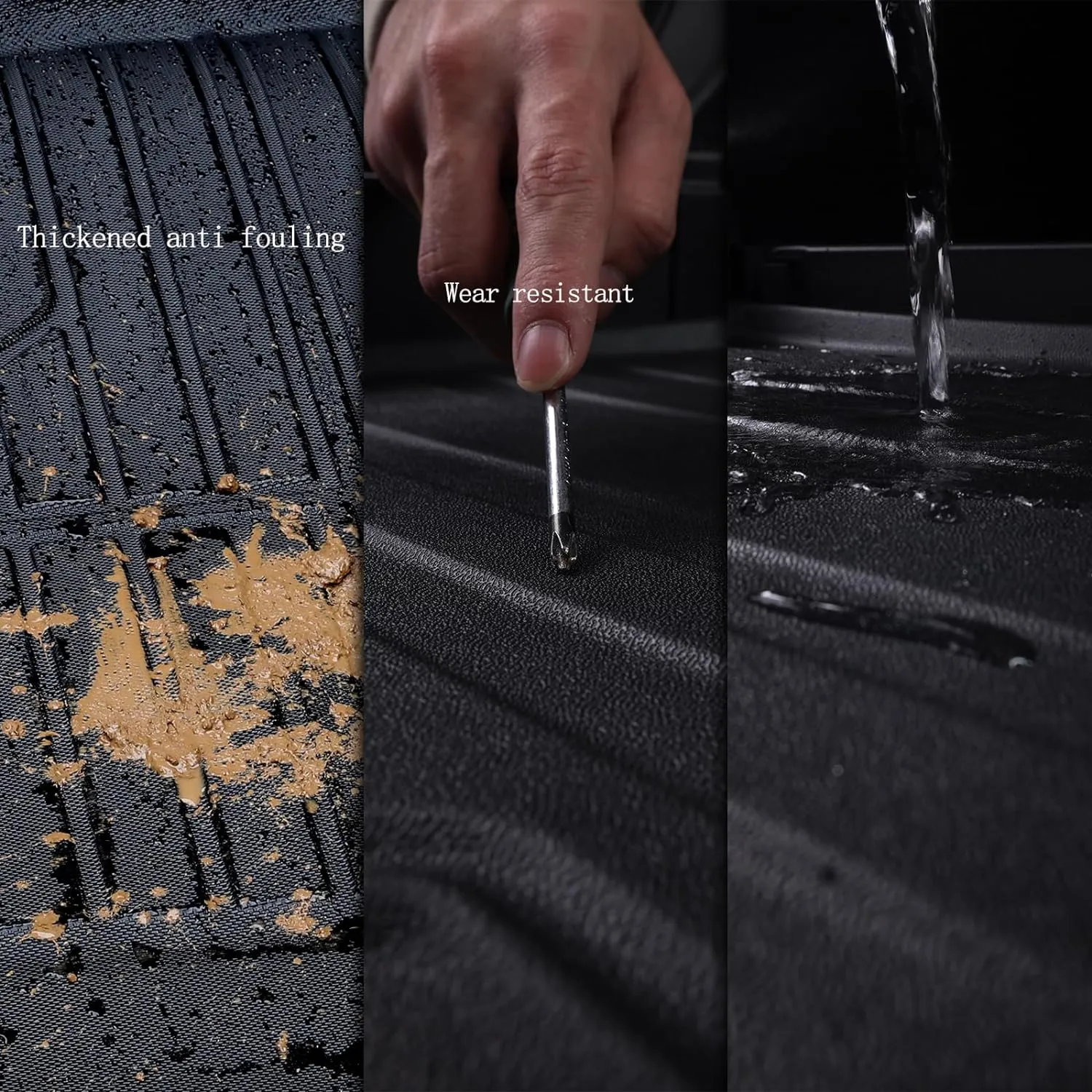 Floor Mats & Trunk Mat for All-New 2025 Cadillac Optiq TPE All Weather Protection 2 Rows Car Floor Liners with Cargo Liner Accessories