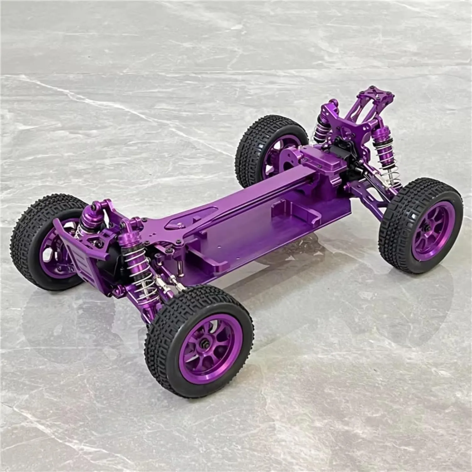 for Wltoys 124016 127017 124019 1/12 Upgrade Metal Retrofit Base Plate RC Car Parts Parts Upgrade and Replacement Multiple Colors Available RC Car DIY Parts(Purple)