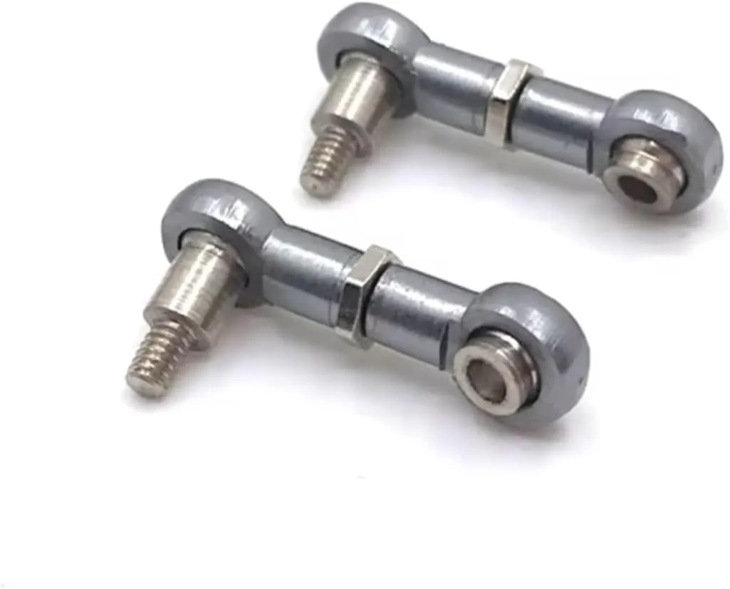 for WLtoys 1/28 284131 K969 K979 K989 K999 P929 P939 Metal Upgrade Rear Steering Link RC Car Parts RC Car DIY Parts(Gray)