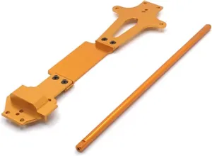 for WLtoys 144001 144002 Metal Upgrade Modification Second Floor Plate Central Drive Shaft Multi-Color RC Car Upgrade Parts RC Car DIY Parts(Yellow)