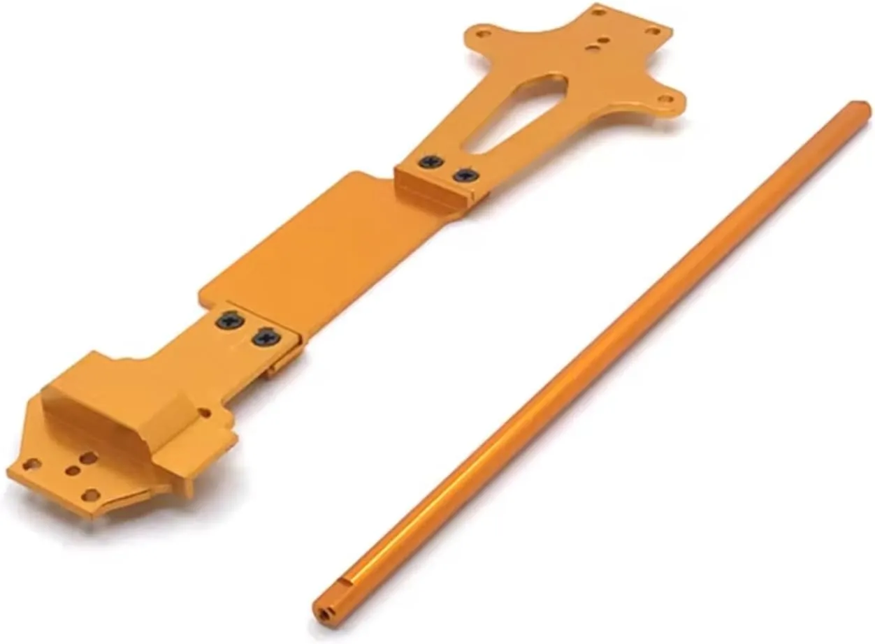 for WLtoys 144001 144002 Metal Upgrade Modification Second Floor Plate Central Drive Shaft Multi-Color RC Car Upgrade Parts RC Car DIY Parts(Yellow)