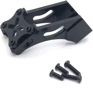 for Wltoys 144001 144010 124007 124017 Metal Tail Wing Mount Fixing Bracket RC Car Upgrade Parts Accessories Multiple Colors Available RC Car DIY Parts(Black)