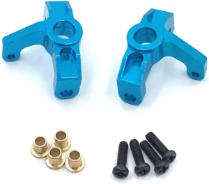 for WLtoys 144010 144001 144002 124016 124017 124018 124019 Metal Upgrade Front Steering Cup 4 * 7 * 2 Bearing RC Car Parts Replacement Use RC Car DIY Parts(Blue)