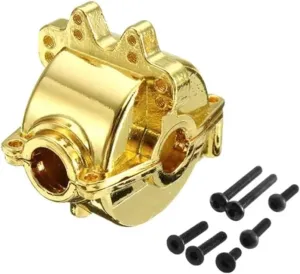 for WLtoys A959 A959B A969-B A979 K929 1/18 1pcs Aluminum Gear Box Set RC Car Upgrade Parts Accessories Replacement Use Black Yellow Optional RC Car DIY Parts(Yellow)