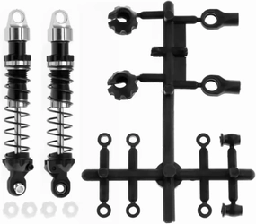 For Axial For SCX10 RBX10 For TRX4 D90 1/10 Metal 80mm 90mm Shock Absorber RC Crawler Car Upgrade Parts Accessories Multiple Colors Available RC Car DIY Parts(Silver,80mm)