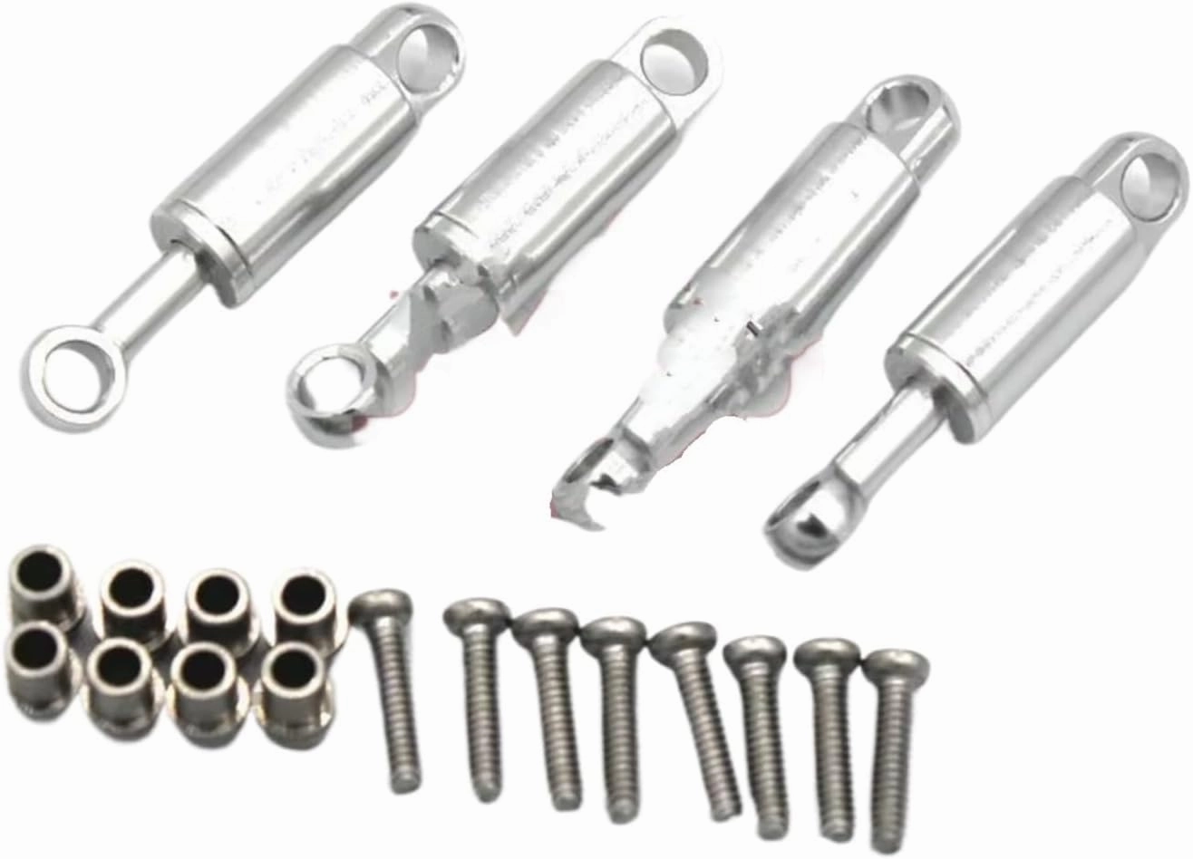 for WLtoys 284131 284010 284161 K989 K969 RC 1/28 Remote Control Car Metal PO Parts with Built-in for Spring Shock Absorber RC Car DIY Parts(Silver)