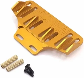 for Wltoys 284131 K969 K989 K999 P929 for MINI-Q RC01 1/28 Metal Rear Bumper Tail Wing RC Car Upgrade Parts Accessories Replacement RC Car DIY Parts(Yellow)