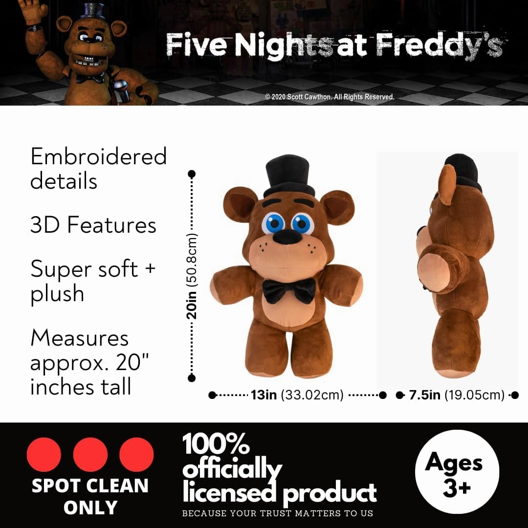 Franco Five Nights at Freddy's Kids Bedding Super Soft Plush Cuddle Pillow Buddy, (Officially Licensed Product)