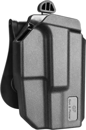 G19 Holster, OWB Holster Compatible with Glock 19 19X 32 45(Gen 3 4 5) 丨Glock 23(Gen 3 4), Outside Waistband Carry Holster with Level II Retention, 360 Degrees Adjustable Paddle, Right/Left Hand