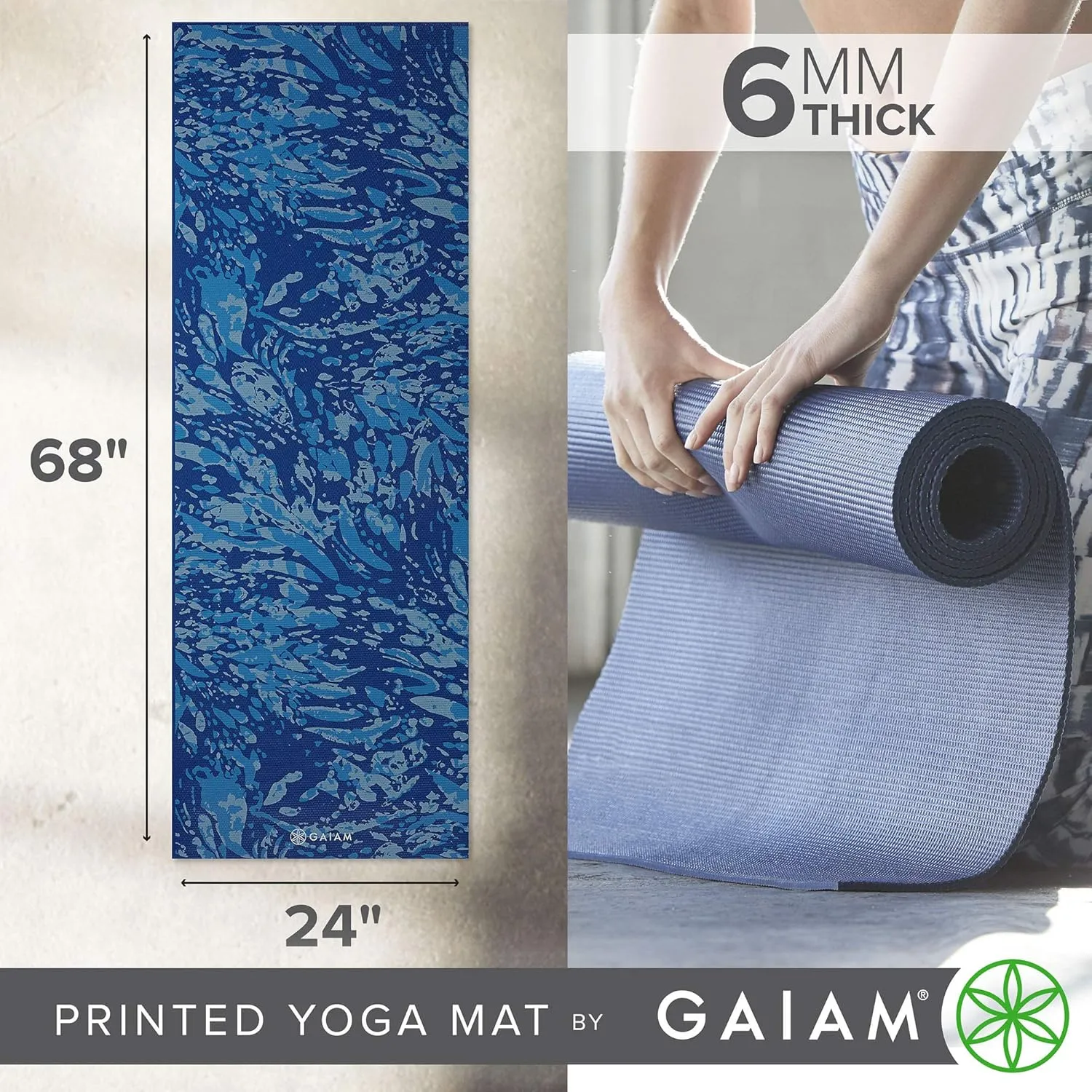 Gaiam Gaiam Yoga Mat Premium Print