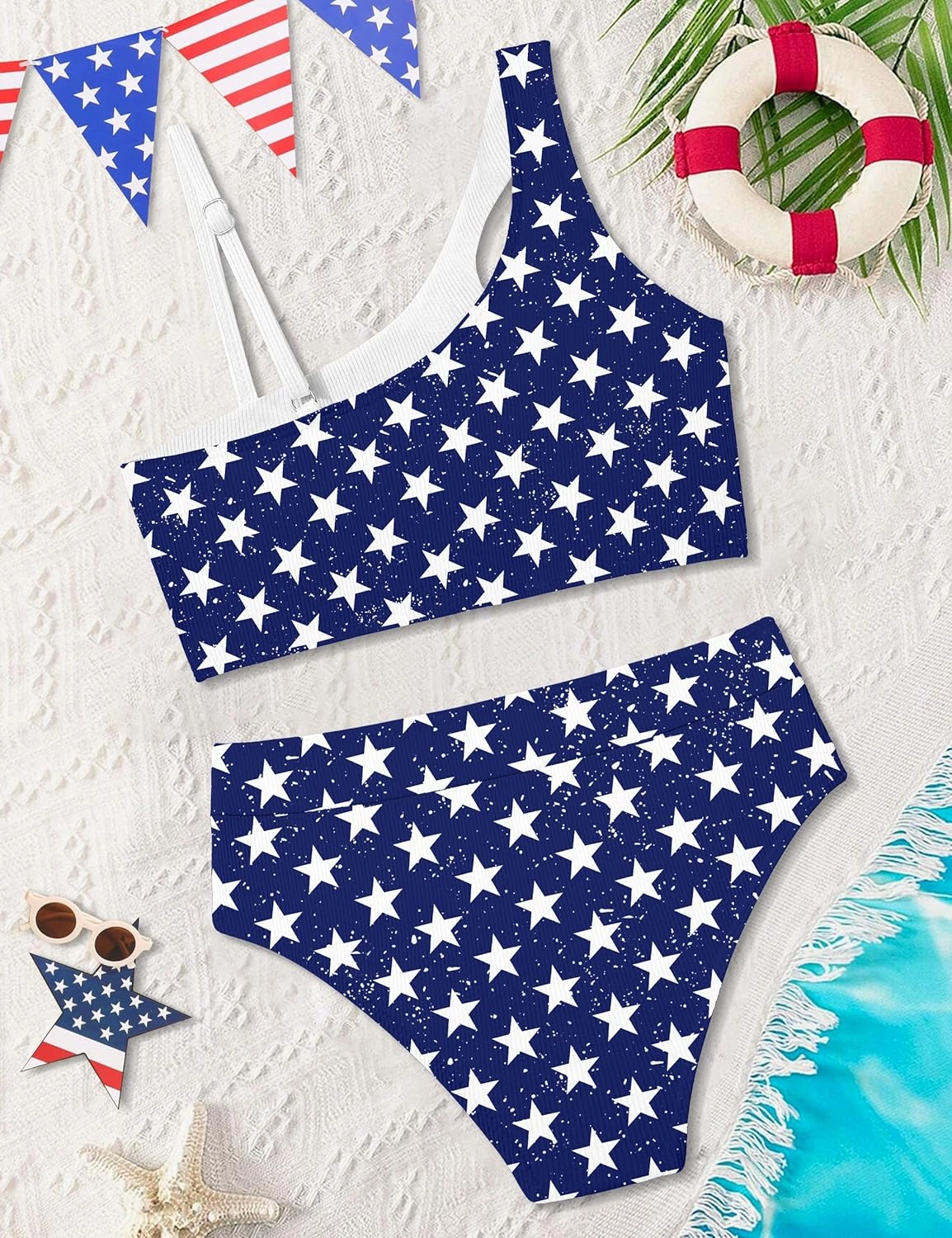 Girls Swimsuit Bikini Set Color Block Cut Out Two Piece Bathing Suit with Chest Pad Adjustable Straps Swimwear 7-16T