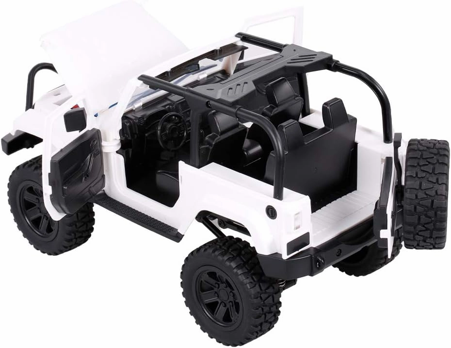 GoolRC F2 RC Car, 1:14 Scale 4WD 30km/h High Speed Racing Truck, White Convertible for Kids and Adults