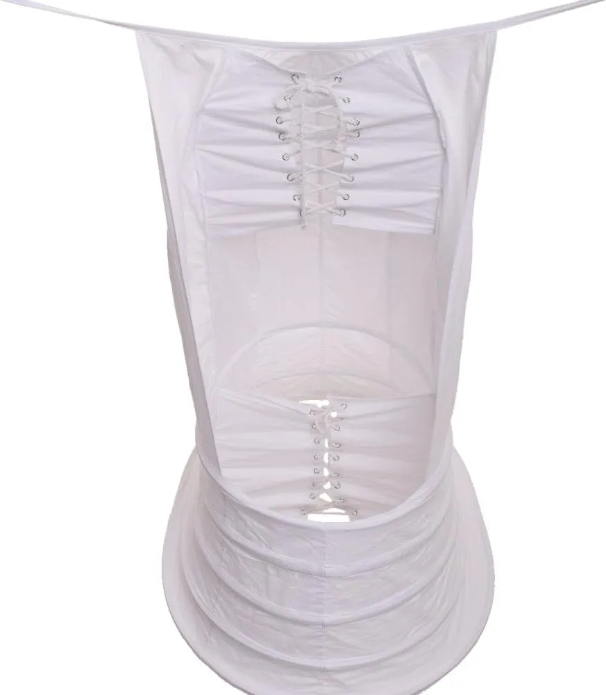 GRACEART Women's Victorian Bustle Hoop Skirt Crinoline Cage Pannier