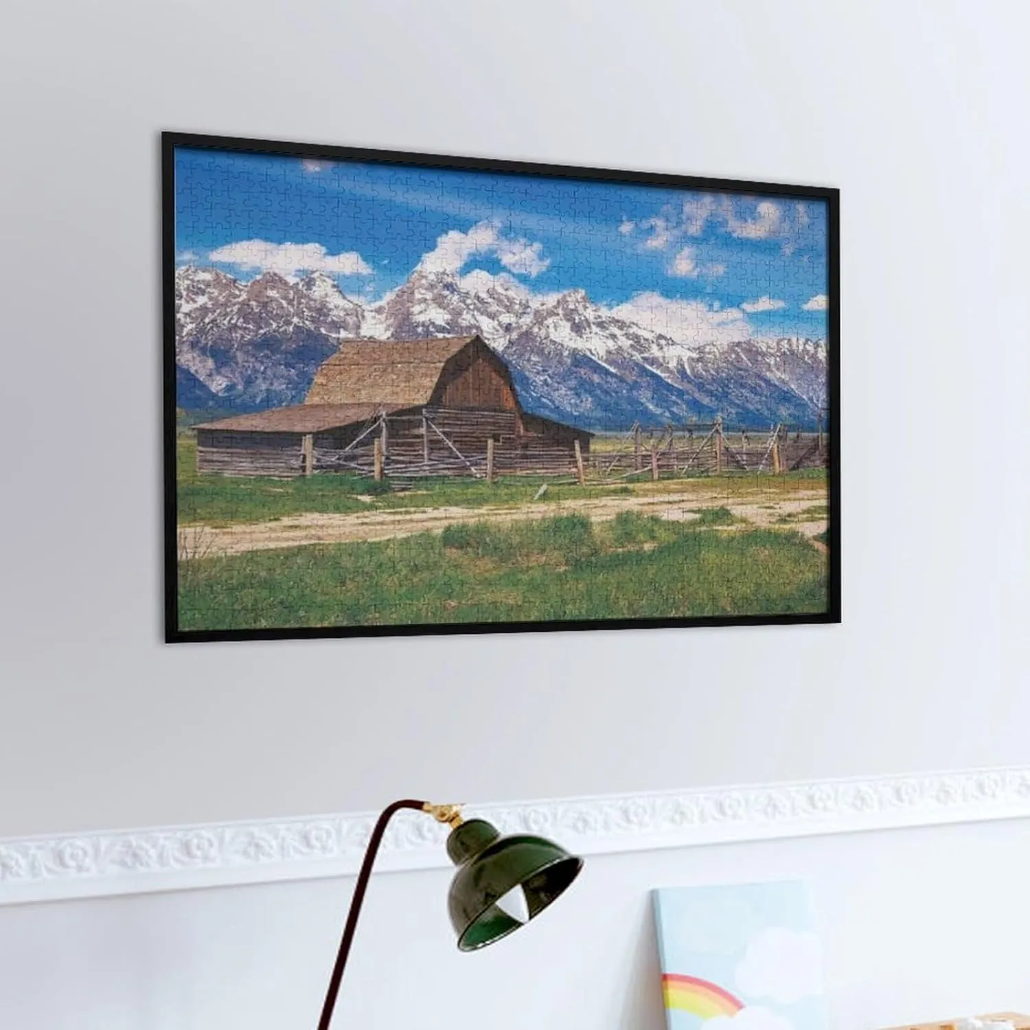Grassland Scenery Waterproof All-Season Weather Puzzles for Adults 1000 Pieces Jigsaw Puzzles Formation Wooden Active Thinking Party Entertainment Large Puzzle Game Artwork for Adults Teens