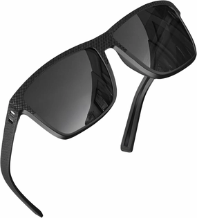 grinderPUNCH Polarized Driving Sunglasses for Men Lightweight UV400 Protection Anti Glare Square Sun Glasses