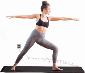 Grounding Yoga Mat with 16ft Grounded Cord, Connect to The Earth, Improves Sleep, Reduces Inflammation, Pain and Anxiety (24 * 72 inch)