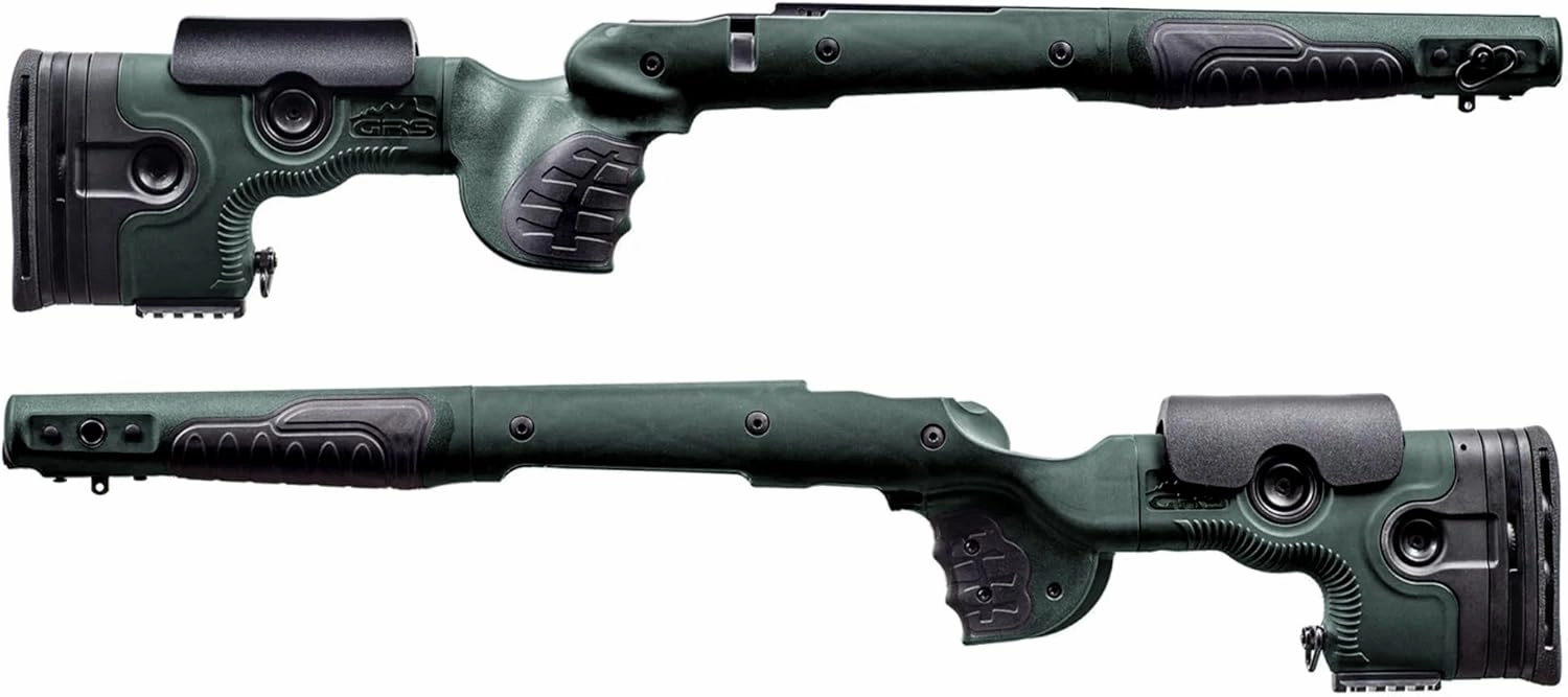 GRS Bifrost Adjustable and Lightweight Composite Rifle Stock. Rugged and Weatherproof. Compatible with (Select) Remington Models (Remington 700 BDL SA Compatible, Green)