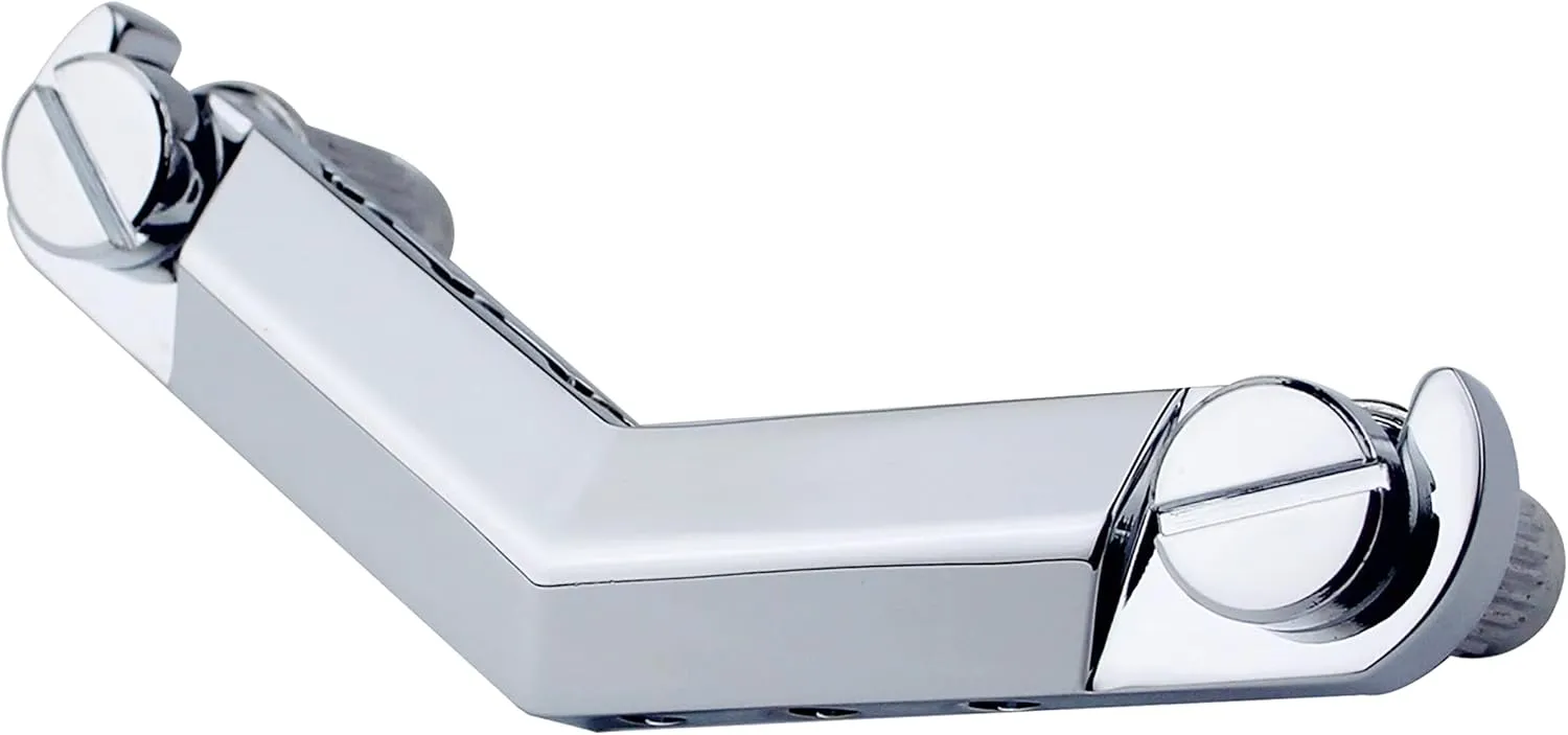 Guyker Guitar Stop Bar Tailpiece with Anchors and Studs Replacement Part Compatible with Les Paul LP SG Style 6 String Electric Guitar - GK21, Chrome