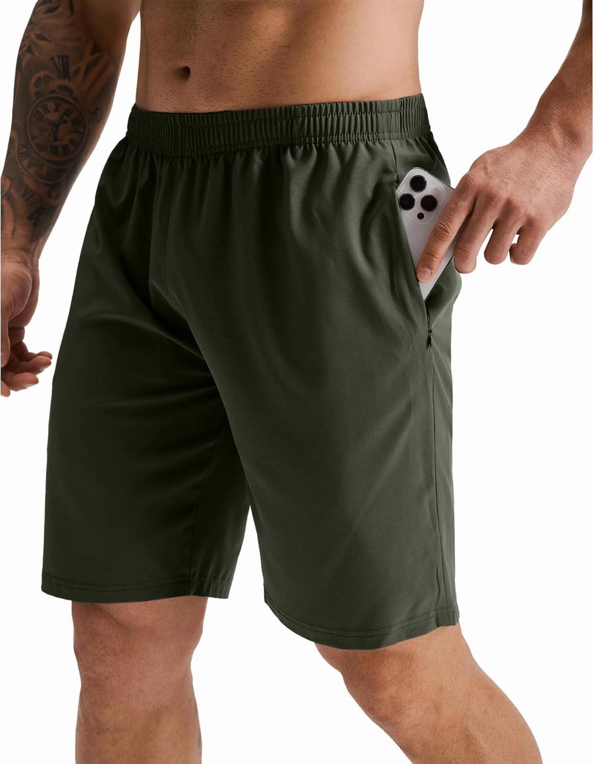 GYM REVOLUTION Men's Workout Running Gym Training Shorts