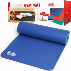 Gymnastics Mat Blue 0.6 inches | Skin-Friendly & Non-Slip | Optimal Cushioning | Easy to Roll Up | For Fitness & Yoga | Dimensions: 71 x 24 inches