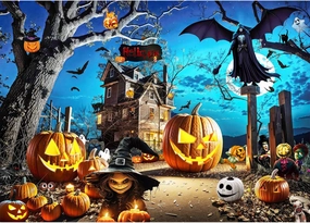 Halloween Horror God Puzzle for Adults 1000 Pieces, Jigsaw Puzzles for Adults 1000 Piece, Challenging Game Toys, Impossible Game, Family Decoration Puzzle