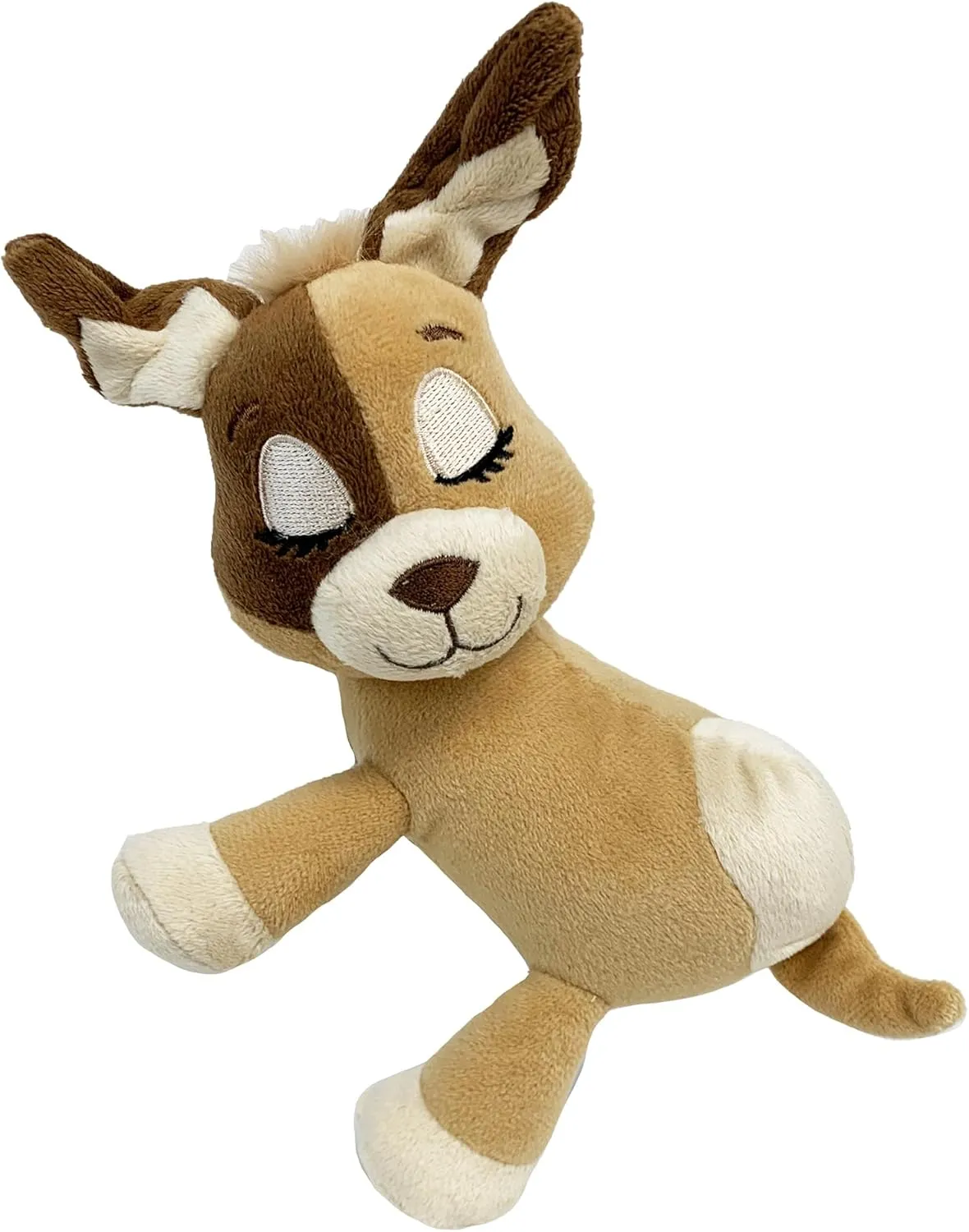 Happy Nappers Lullabrites Moon Pet - Dog - Brown & Tan - Light & Sounds Plush, Sleeping Animal, Plays Lullabies, Color Changing, Day-Night Toy, Kids