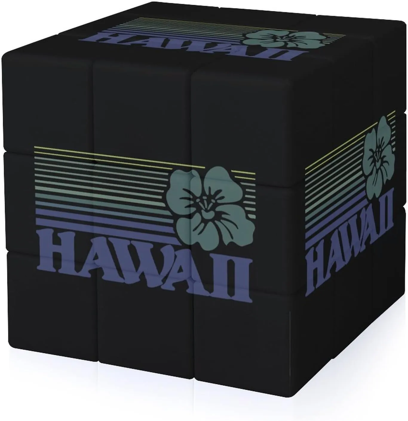 Hawaii Funny 3x3x3 Cube Smooth Lightweight Puzzle for Adult Graphic Printing Travel