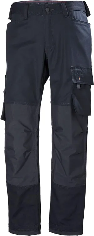 Helly-Hansen Workwear Oxford Work Pants for Men with 2-Way Stretch, Reinforced Adjustable Knee Pads and Thigh Pocket