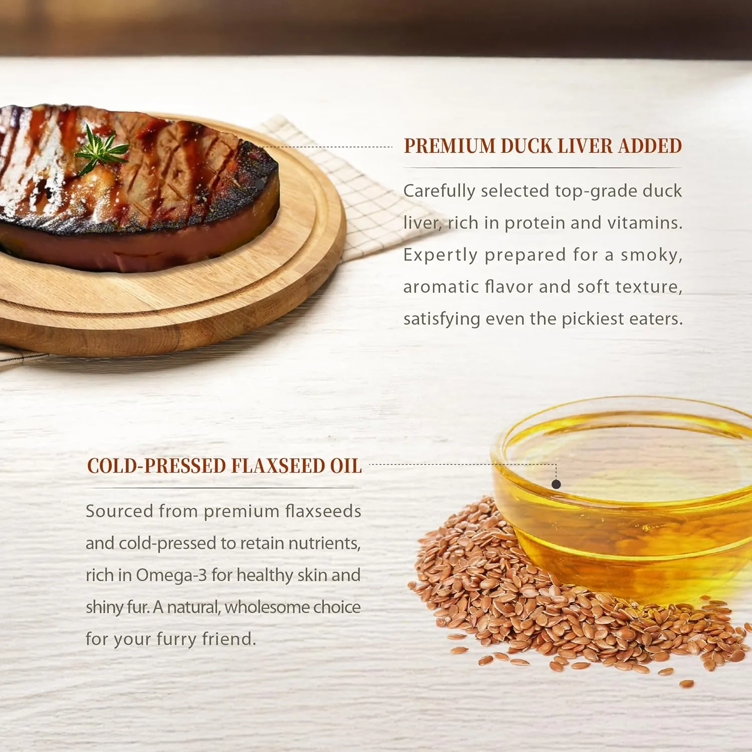 Herz Air-Dried Dog Food Beef & Duck Liver Recipe 1 lb, All-Natural, High-Protein, Grain-Free, Limited Ingredients, Complete & Balanced, Premium Canine Cuisine
