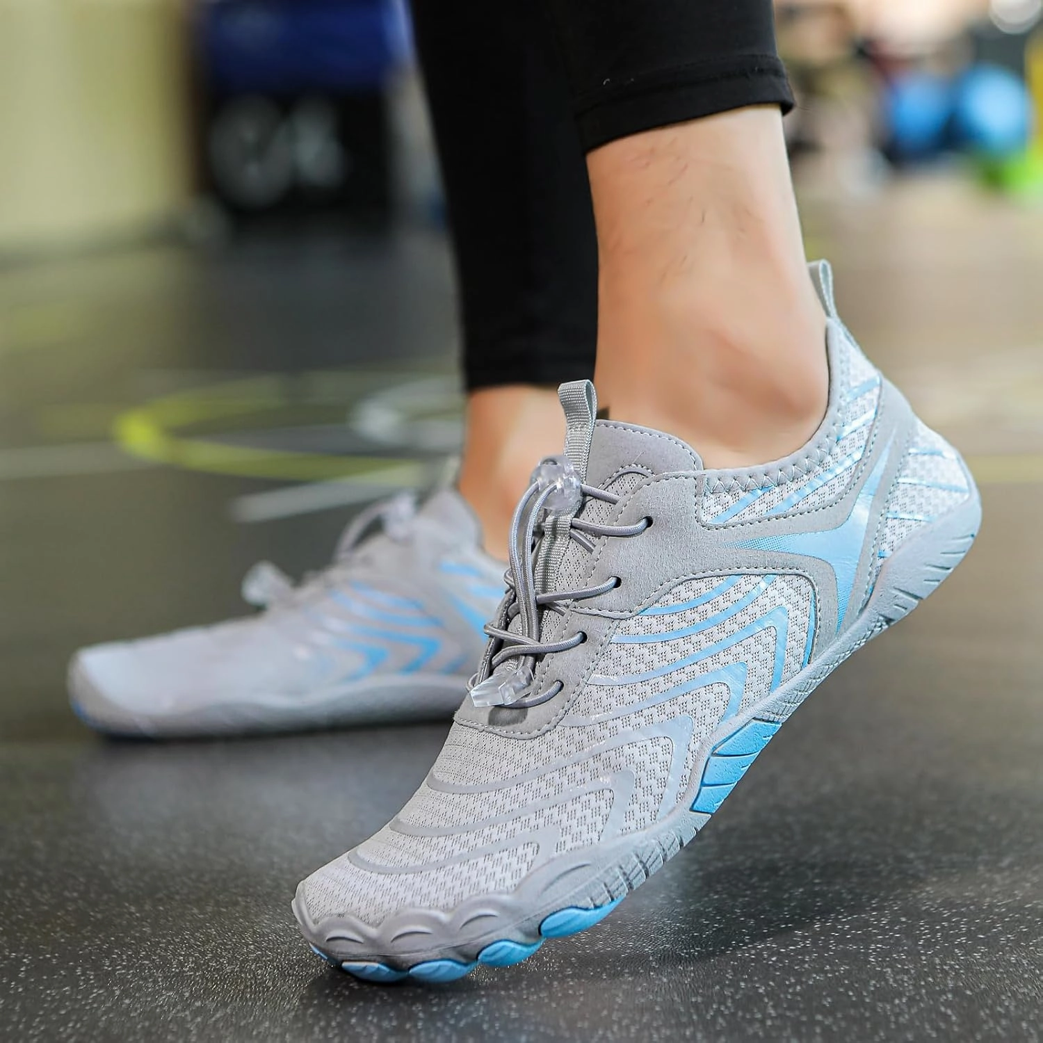 Hike Barefoot Water Shoes for Women Men, Barefoot Shoes with Wide Toe Box, Non-Slip & Quick Dry Breathable Aqua Socks for Beach Pool Aqua Swim Surf Hiking Walking Shoes