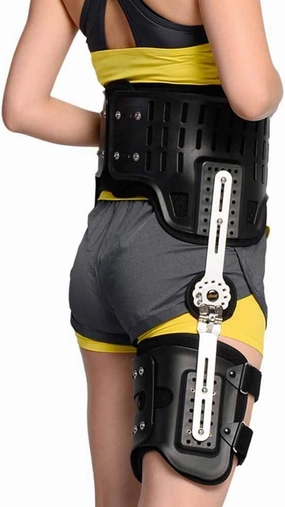 Hip Orthosis Support Hip Abduction Stent Dislocation Injury Fixed Dislocation After Femoral Head Replacement (Black Black90cmormore)