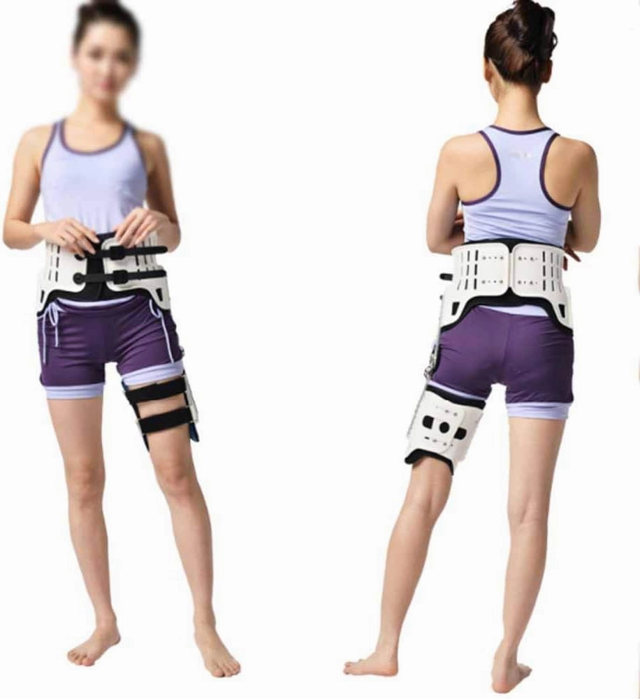 Hip Orthosis Support Hip Abduction Stent Dislocation Injury Fixed Dislocation After Femoral Head Replacement (White black90cmorless)