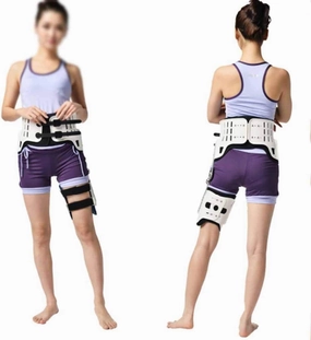 Hip Orthosis Support Hip Abduction Stent Dislocation Injury Fixed Dislocation After Femoral Head Replacement (White black90cmorless)