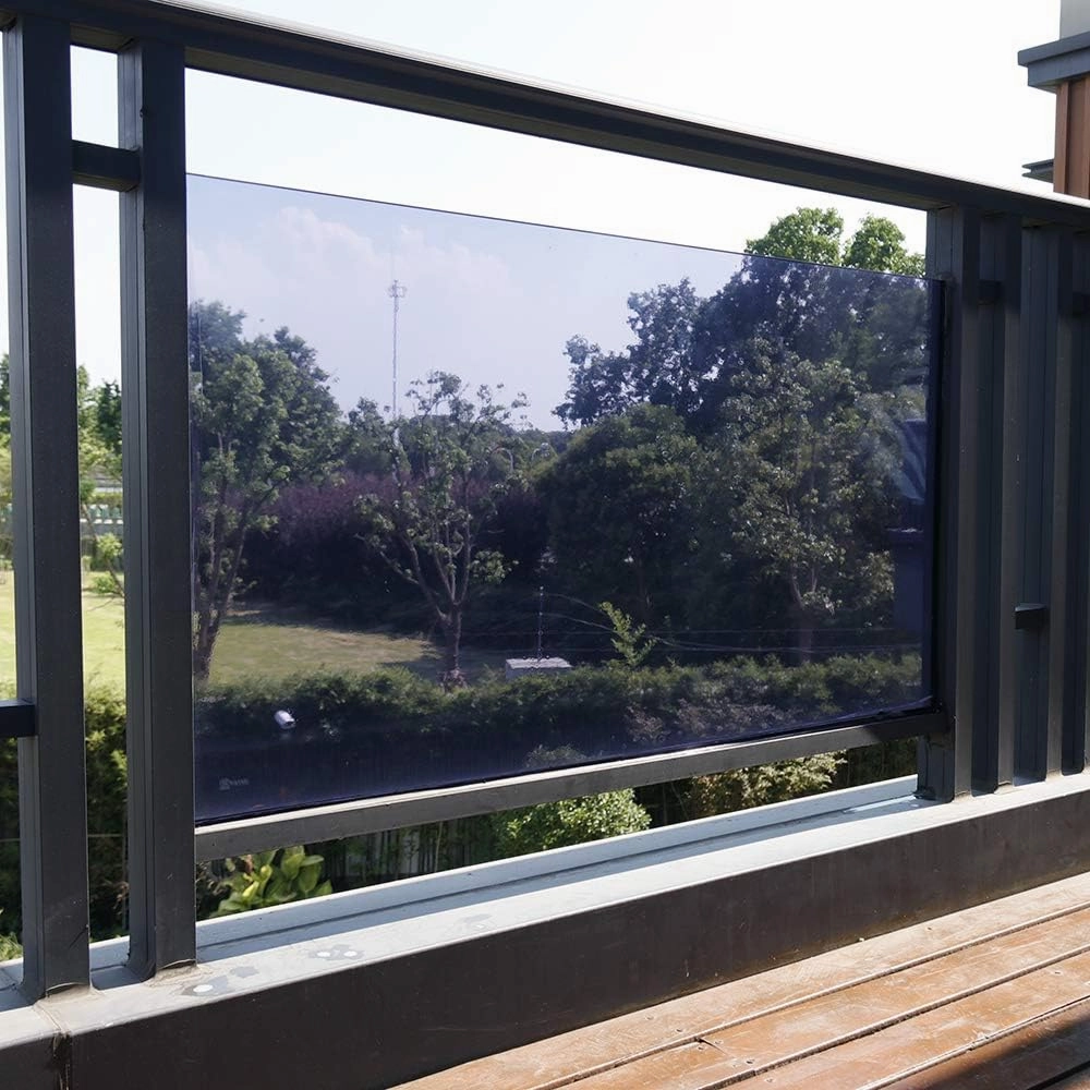 HOHOFILM Purple Clear Window Film for Home & Building Glass Decoration Self-Adhesive Window Tint Sun Blocking UV Proof for All Windows,35.4" x16ft