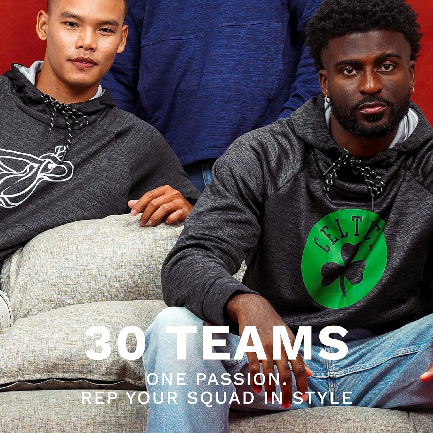 Holloway Men's NBA Fleece Hoodie – Basketball Pullover, Warm & Comfortable – Ideal for Sports, Casual Wear, and Fans