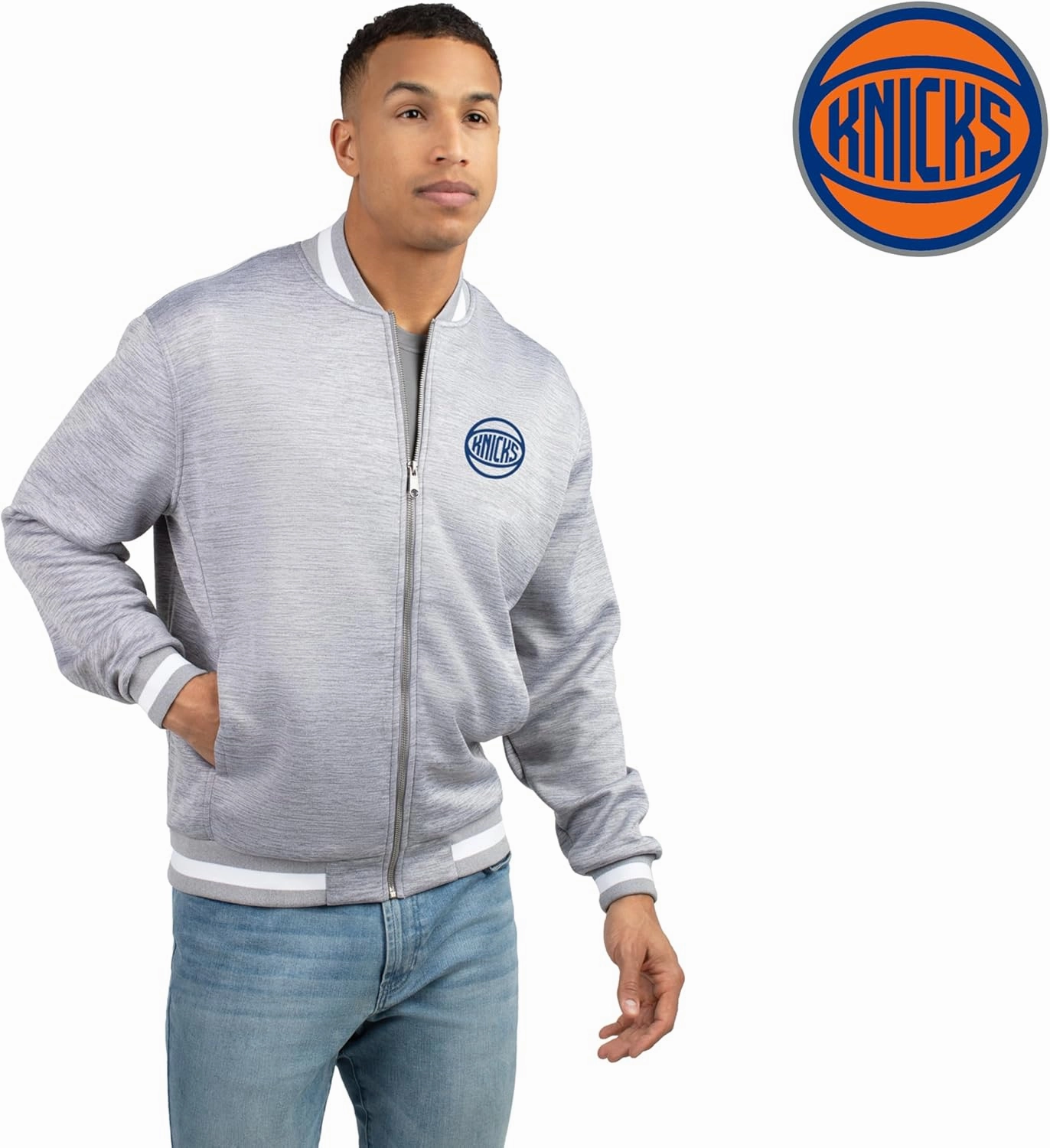 Holloway NBA Full Zip Jacket - Lightweight Basketball Apparel, Sports Jacket, Team Colors, Athletic Outerwear