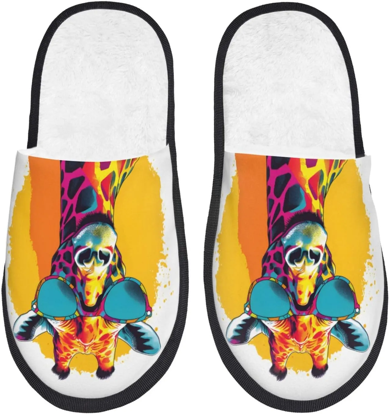 House Slippers For Women Men Fuzzy House Shoes Non-Slip Spa Slippers Winter Warm Ladies Slippers For Indoor Outdoor